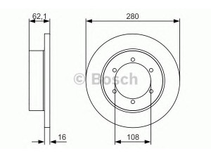 BOSCH 0 986 479 539 stabdžių diskas 
 Dviratė transporto priemonės -> Stabdžių sistema -> Stabdžių diskai / priedai
43206 MB600, 50 01 874 635