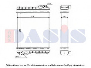 AKS DASIS 440593N radiatorius, variklio aušinimas