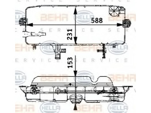 HELLA 8MA 376 705-301 išsiplėtimo bakelis, aušinimo skystis 
 Aušinimo sistema -> Radiatorius/alyvos aušintuvas -> Išsiplėtimo bakelis, variklio aušinimo skystis
674 500 00 49, A 674 500 00 49