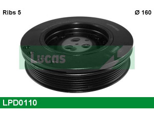LUCAS ENGINE DRIVE LPD0110 skriemulys, alkūninis velenas 
 Diržinė pavara -> Dirželio skriemulys
1351731, 80001201