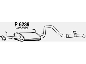 FENNO P6239 galinis duslintuvas 
 Išmetimo sistema -> Duslintuvas
14300-65D00, 14300-68D01, 14300-68DA0