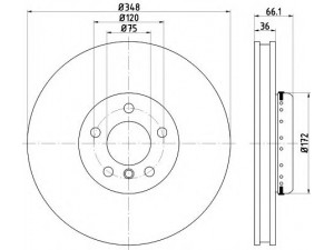 MINTEX MDCB2580L stabdžių diskas 
 Stabdžių sistema -> Diskinis stabdys -> Stabdžių diskas
34116785669