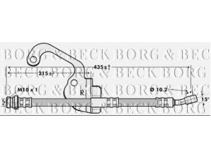 BORG & BECK BBH7056 stabdžių žarnelė 
 Stabdžių sistema -> Stabdžių žarnelės
58734H1000