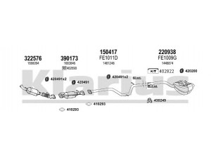 KLARIUS 361954E išmetimo sistema 
 Išmetimo sistema -> Išmetimo sistema, visa