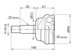 KOSHIMO 1860.0068011 jungčių komplektas, kardaninis velenas 
 Ratų pavara -> Sujungimai/komplektas
191498099A, 191498099B, 1H0498099