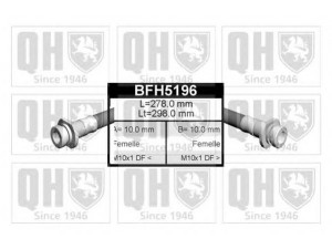 QUINTON HAZELL BFH5196 stabdžių žarnelė 
 Stabdžių sistema -> Stabdžių žarnelės
FBH 6499, 51560-83031, LH6081