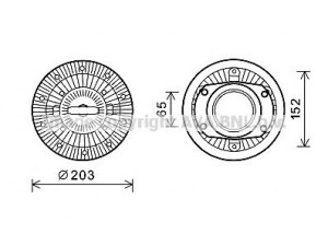 AVA QUALITY COOLING IVC110 sankaba, radiatoriaus ventiliatorius
500345817, 500345819, 93190925