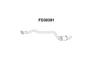 VENEPORTE FD30381 priekinis duslintuvas 
 Išmetimo sistema -> Duslintuvas
1020202, 1054642, 1071966, 1459705