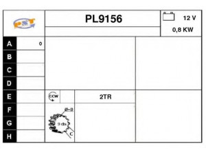 SNRA PL9156 starteris