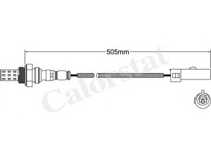 CALORSTAT by Vernet LS110018 lambda jutiklis 
 Variklis -> Variklio elektra
MD073036, MD073175, MD073461, MD076706