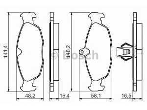 BOSCH 0 986 494 413 stabdžių trinkelių rinkinys, diskinis stabdys 
 Techninės priežiūros dalys -> Papildomas remontas
JLM 21220, JLM21918