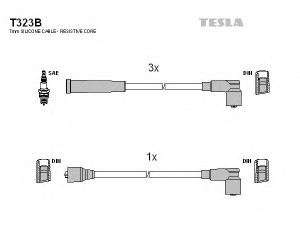TESLA T323B uždegimo laido komplektas 
 Kibirkšties / kaitinamasis uždegimas -> Uždegimo laidai/jungtys
SOA430Q114