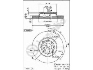 BREMBO 09.5285.10 stabdžių diskas 
 Stabdžių sistema -> Diskinis stabdys -> Stabdžių diskas
45251SH0A00, 45251SH1A00, 45251SH3A00