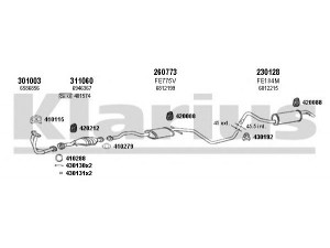 KLARIUS 360839E išmetimo sistema 
 Išmetimo sistema -> Išmetimo sistema, visa