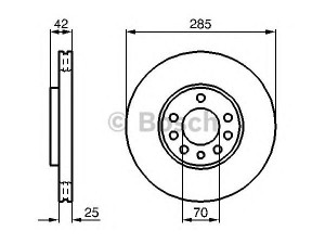 BOSCH 0 986 479 107 stabdžių diskas 
 Stabdžių sistema -> Diskinis stabdys -> Stabdžių diskas
46736491, 46844071, 51819733, 93171497