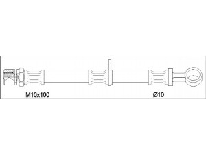 WOKING G1903.82 stabdžių žarnelė 
 Stabdžių sistema -> Stabdžių žarnelės
46410SK3E01, GBH251, SHB10001