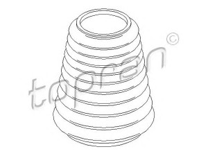 TOPRAN 103 619 apsauginis dangtelis/gofruotoji membrana, amortizatorius 
 Pakaba -> Amortizatorius
431 412 175D