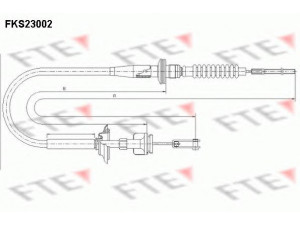 FTE FKS23002 sankabos trosas 
 Dviratė transporto priemonės -> Kabeliai ir tachometro velenaai -> Sankabos trosas
23710-80G00, 23710-80G00-000, 23710-86G00