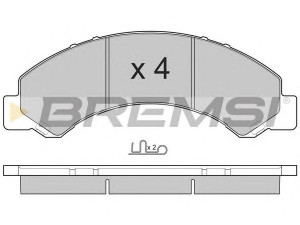BREMSI BP3235 stabdžių trinkelių rinkinys, diskinis stabdys
4106089TB6, 4106089TC8, 5867500810