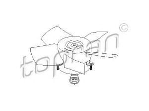 TOPRAN 206 947 ventiliatorius, radiatoriaus 
 Aušinimo sistema -> Oro aušinimas
09117716, 13 41 258, 13 41 307
