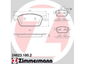 ZIMMERMANN 24623.180.2 stabdžių trinkelių rinkinys, diskinis stabdys 
 Techninės priežiūros dalys -> Papildomas remontas
7E0 698 151, 7E0 698 151 B