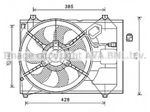 AVA QUALITY COOLING KA7533 ventiliatorius, radiatoriaus 
 Aušinimo sistema -> Oro aušinimas
253801G300