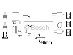 BOSCH 0 986 356 737 uždegimo laido komplektas 
 Kibirkšties / kaitinamasis uždegimas -> Uždegimo laidai/jungtys