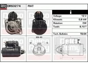 DELCO REMY DRS3274 starteris 
 Elektros įranga -> Starterio sistema -> Starteris
46518059, 55196400, 7772859, 7796598