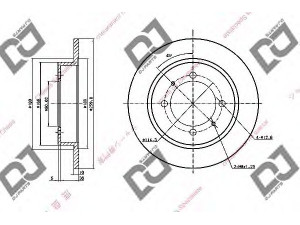 DJ PARTS BD1834 stabdžių diskas 
 Dviratė transporto priemonės -> Stabdžių sistema -> Stabdžių diskai / priedai
MR249356, 30872940, PW820195
