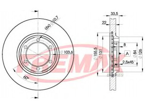 FREMAX BD-0201 stabdžių diskas 
 Stabdžių sistema -> Diskinis stabdys -> Stabdžių diskas
MB 407030, MB407031