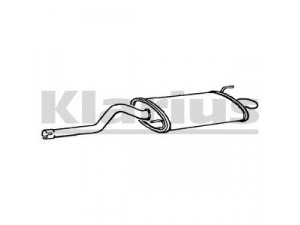 KLARIUS 230788 galinis duslintuvas 
 Išmetimo sistema -> Duslintuvas
6K9253609C, 6K9253609C, 6K9253609C