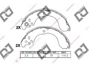 DJ PARTS BS1411 stabdžių trinkelių komplektas 
 Techninės priežiūros dalys -> Papildomas remontas
1N0149240, 1N072638Z, MQ703667