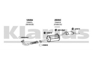 KLARIUS 270341E išmetimo sistema 
 Išmetimo sistema -> Išmetimo sistema, visa