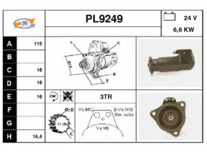 SNRA PL9249 starteris