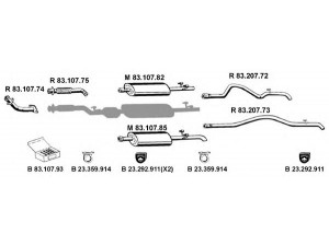 EBERSPÄCHER 232347 išmetimo sistema 
 Išmetimo sistema -> Išmetimo sistema, visa