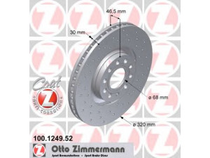 ZIMMERMANN 100.1249.52 stabdžių diskas 
 Dviratė transporto priemonės -> Stabdžių sistema -> Stabdžių diskai / priedai
8D0 615 301 K, 8D0 615 301 M, 8E0 615 301 AD