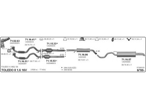 IMASAF 573000125 išmetimo sistema 
 Išmetimo sistema -> Išmetimo sistema, visa