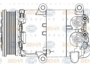 HELLA 8FK 351 334-421 kompresorius, oro kondicionierius 
 Oro kondicionavimas -> Kompresorius/dalys
1 682 592, 1 706 375, 1 712 520