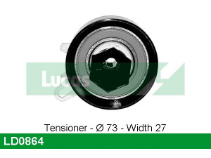 LUCAS ENGINE DRIVE LD0864 įtempiklio skriemulys, paskirstymo diržas