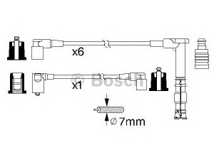 BOSCH 0 986 356 314 uždegimo laido komplektas 
 Kibirkšties / kaitinamasis uždegimas -> Uždegimo laidai/jungtys