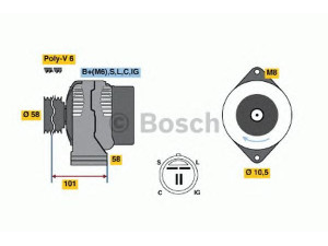 BOSCH 0 986 044 511 kintamosios srovės generatorius 
 Elektros įranga -> Kint. sr. generatorius/dalys -> Kintamosios srovės generatorius
6204163, 93175824, 93175970, 9512807