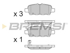 BREMSI BP3395 stabdžių trinkelių rinkinys, diskinis stabdys 
 Techninės priežiūros dalys -> Papildomas remontas
5580077K00, D4060-9N00A, D4060-9N00B