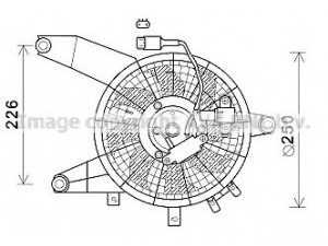 AVA QUALITY COOLING HY7564 ventiliatorius, radiatoriaus 
 Aušinimo sistema -> Oro aušinimas
97641H1600, 97641H1601
