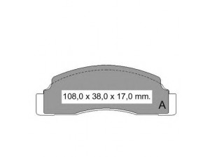 VEMA 831530 stabdžių trinkelių rinkinys, diskinis stabdys
1527588, 1579804, 1579806, 1591140