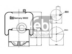 FEBI BILSTEIN 38322 dėklas, pneumatinė pakaba 
 Pakaba -> Pneumatinė pakaba
942 320 03 21