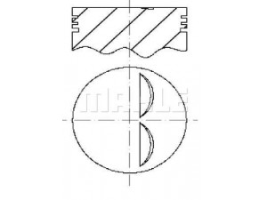 MAHLE ORIGINAL S59490 stūmoklis 
 Variklis -> Cilindrai/stūmokliai