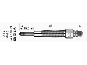 NGK 6140 kaitinimo žvakė 
 Kibirkšties / kaitinamasis uždegimas -> Kaitinimo kaištis
5-8610-1643-0, 11065-31N00, 11065-9C600