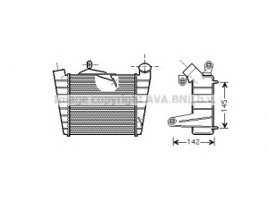 AVA QUALITY COOLING SA4020 tarpinis suslėgto oro aušintuvas, kompresorius 
 Variklis -> Oro tiekimas -> Įkrovos agregatas (turbo/superįkrova) -> Tarpinis suslėgto oro aušintuvas
6Q0145804G, 6Q0145804G
