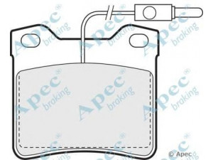 APEC braking PAD678 stabdžių trinkelių rinkinys, diskinis stabdys 
 Techninės priežiūros dalys -> Papildomas remontas
425193, 425081, 425193