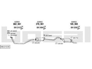 BOSAL 088.213.50 išmetimo sistema 
 Išmetimo sistema -> Išmetimo sistema, visa
